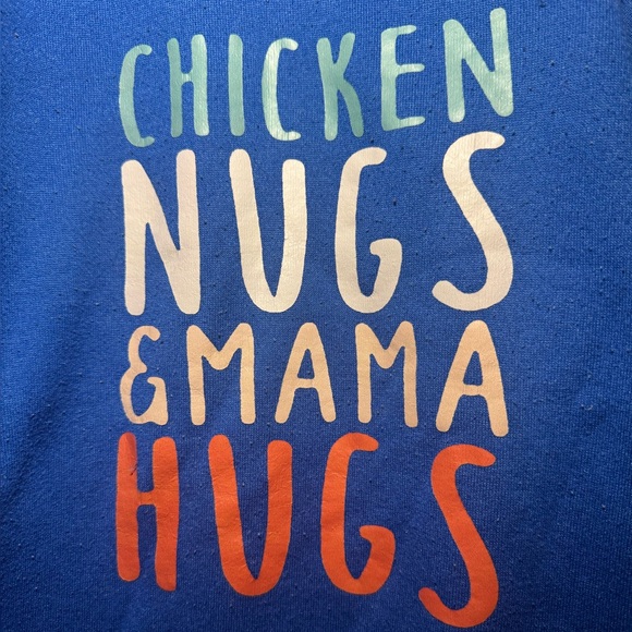 Boys Blue “Chicken Nugs and Mama Hugs” Crewneck Sweatshirt – Size 7Y - Picture 3 of 5